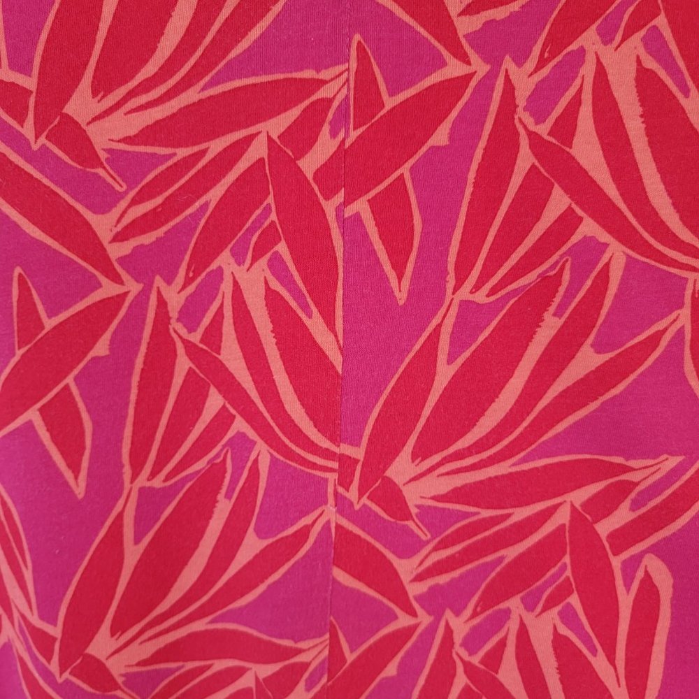 Soft Surroundings Floral Top Red Orange Woman L - Picture 3 of 8